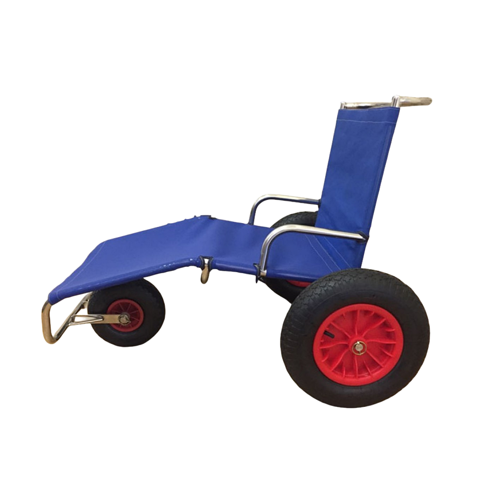 Αμαξίδιο Θάλασσας ΝΗΡΕΥΣ. Ανοξείδωτο. Πλάτος Καθίσματος 45cm. Μπλε.  