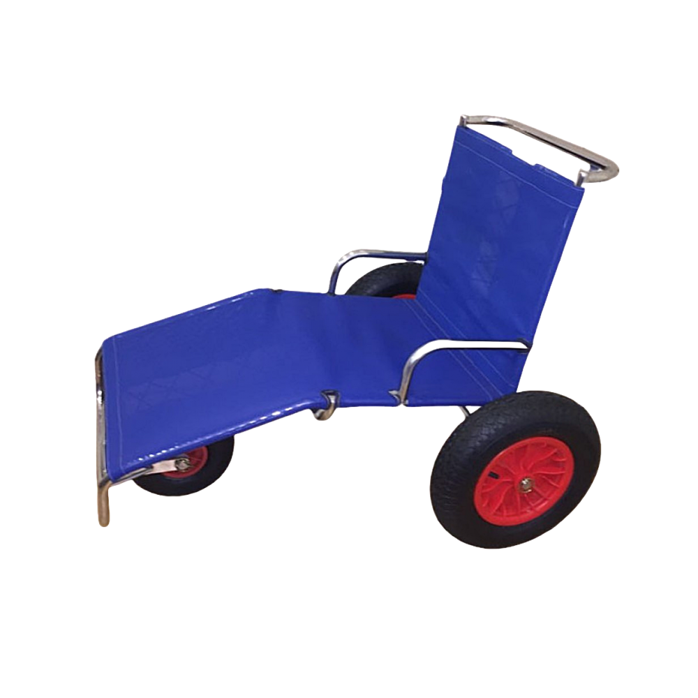 Αμαξίδιο Θάλασσας ΝΗΡΕΥΣ. Ανοξείδωτο. Πλάτος Καθίσματος 45cm. Μπλε.  