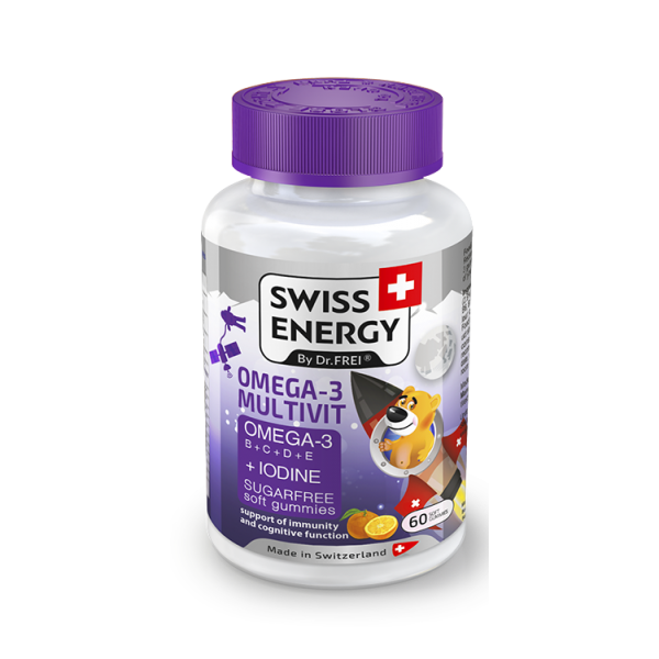 Omega-3 Multivit Kids Swiss Energy Ζελεδάκια Χωρίς Ζάχαρη με Βιταμίνες και Μεταλλικά στοιχεία. 60 Ζελεδάκια. Omega-3 Multivit Kids Swiss Energy Ζελεδάκια Χωρίς Ζάχαρη με Βιταμίνες και Μεταλλικά στοιχεία. 60 Ζελεδάκια.