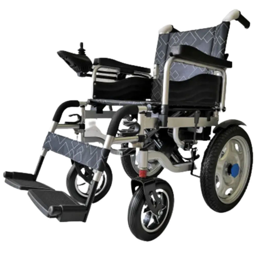 Ηλεκτρικό Αναπηρικό Αμαξίδιο PE0101 Χαλύβδινου Σκελετού  Promoting Medical. Ασημί. 