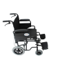 Χειροκίνητο Αναπηρικό Αμαξίδιο PW02021A-WC με Δοχείο Τουαλέτας. Αφαιρούμενα Πλαϊνά και Υποπόδια. Φρένα Συνοδού-Ζώνη Ασφαλείας. Πλάτος Καθίσματος 46cm. Μαύρο. 