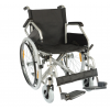 Αναπηρικό Αμαξίδιο Πτυσσόμενο SMART. Φουσκωτοί Τροχοί PU 24''.  Πλάτος Καθίσματος 46cm. Ασημί.