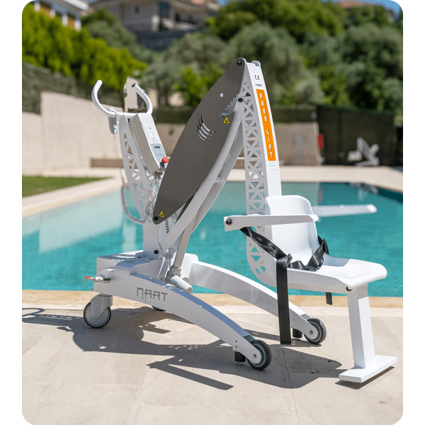 Φορητός Τροχήλατος Γερανός Ασφαλούς Πρόσβασης Πισίνας NART ACCESS Shark Pool Lift. 