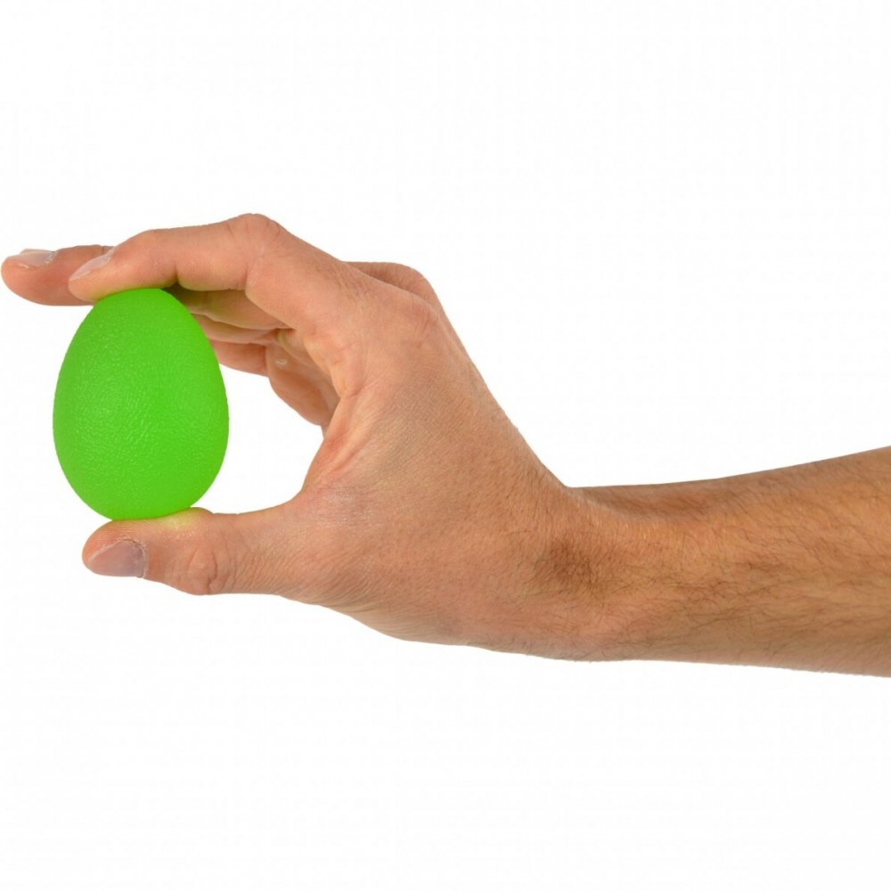 Ωοειδές Μπαλάκι Ασκήσεων Σιλικόνης Moves MANUS Squeeze Egg. Πράσινο-Σκληρό. AC-4167.