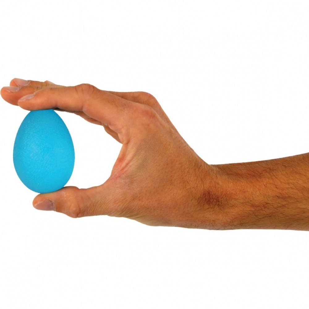 Ωοειδές Μπαλάκι Ασκήσεων Σιλικόνης Moves MANUS Squeeze Egg. Μπλε-Σκληρό 2x. AC-4168.