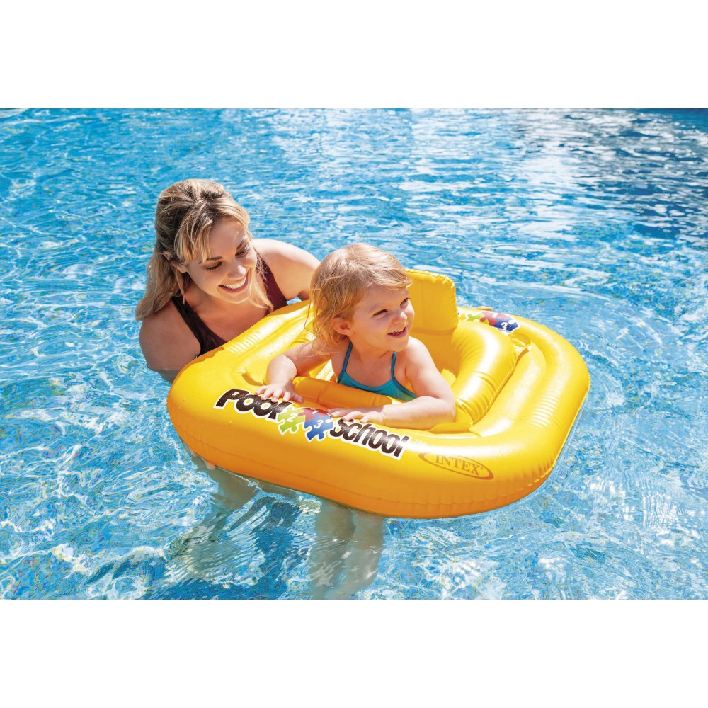 Περπατούρα Θαλάσσης Intex Pool School Deluxe Baby Float. 79x79cm. Κίτρινο. 56587. 