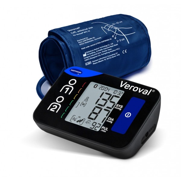 Ηλεκτρονικό Πιεσόμετρο Βραχίονα BPU26 Veroval Compact Plus Τριπλής Μέτρησης - Ανίχνευση Κολπικής Μαρμαρυγής & Λειτουργία Bluetooth. 925105.
