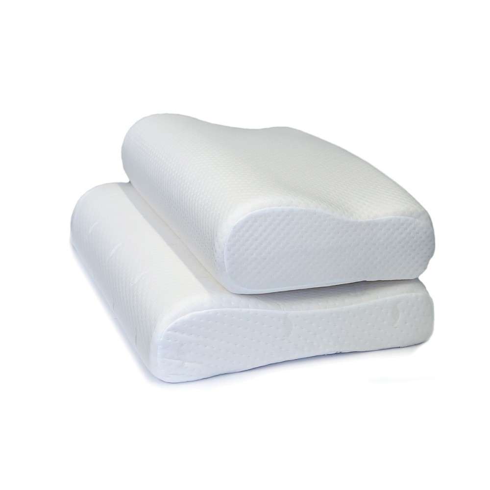 Ανατομικό Μαξιλάρι Ύπνου Comfort Medium AC-710. 60x30x10/12 cm. Λευκό.  