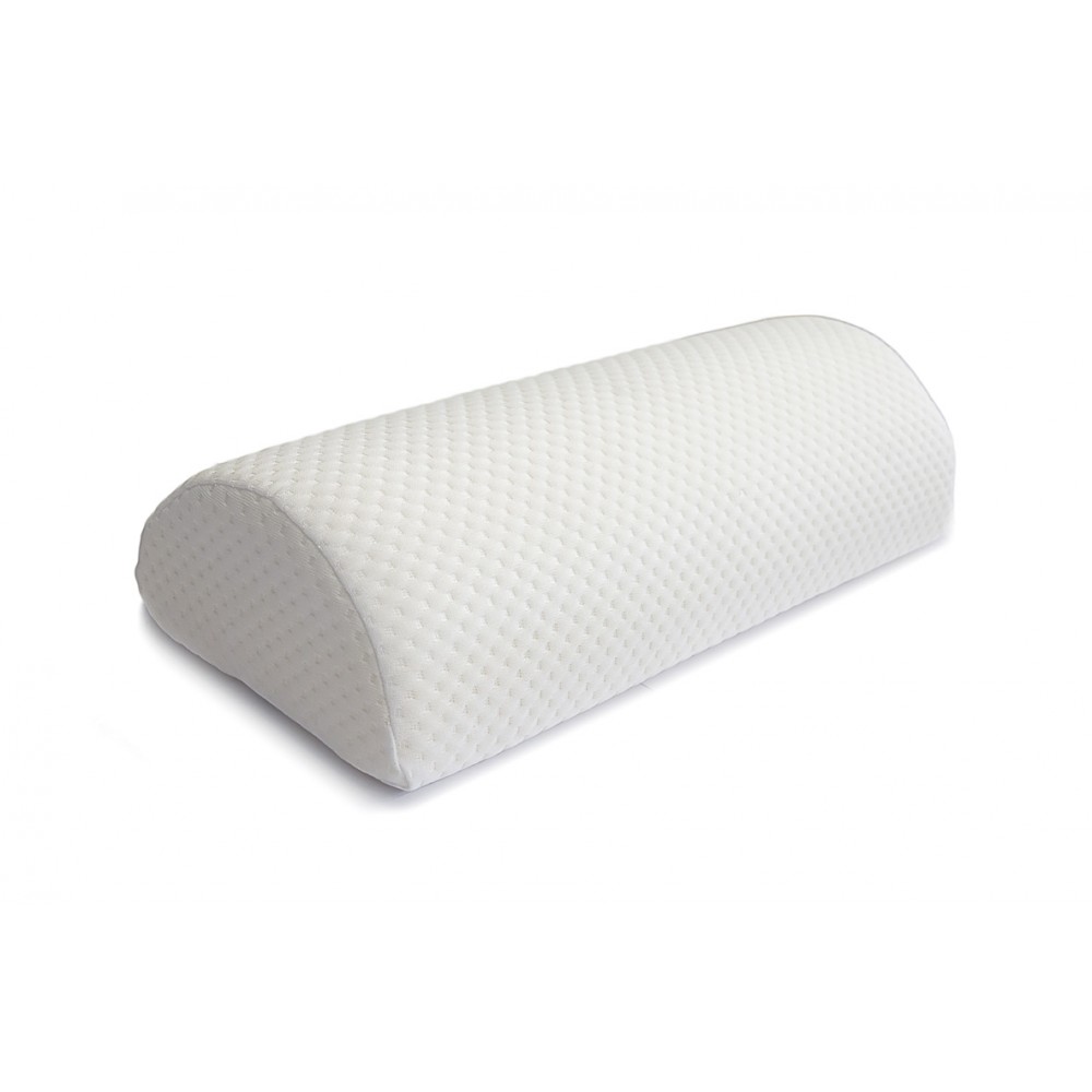 Ημικυλινδρικό Μαξιλάρι Ύπνου Visco Elastic AC-735. 45x7,5 cm. Λευκό. 