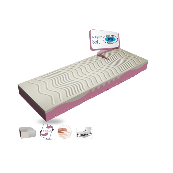 Στρώμα Ύπνου AMVE ROZA από Waterfoam και Memory Natural Foam. 90x200x20cm. Στρώμα Ύπνου AMVE ROZA από Waterfoam και Memory Natural Foam. 90x200x20cm.