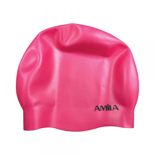 Σκουφάκι Κολύμβησης AMILA Medium Hair Ροζ