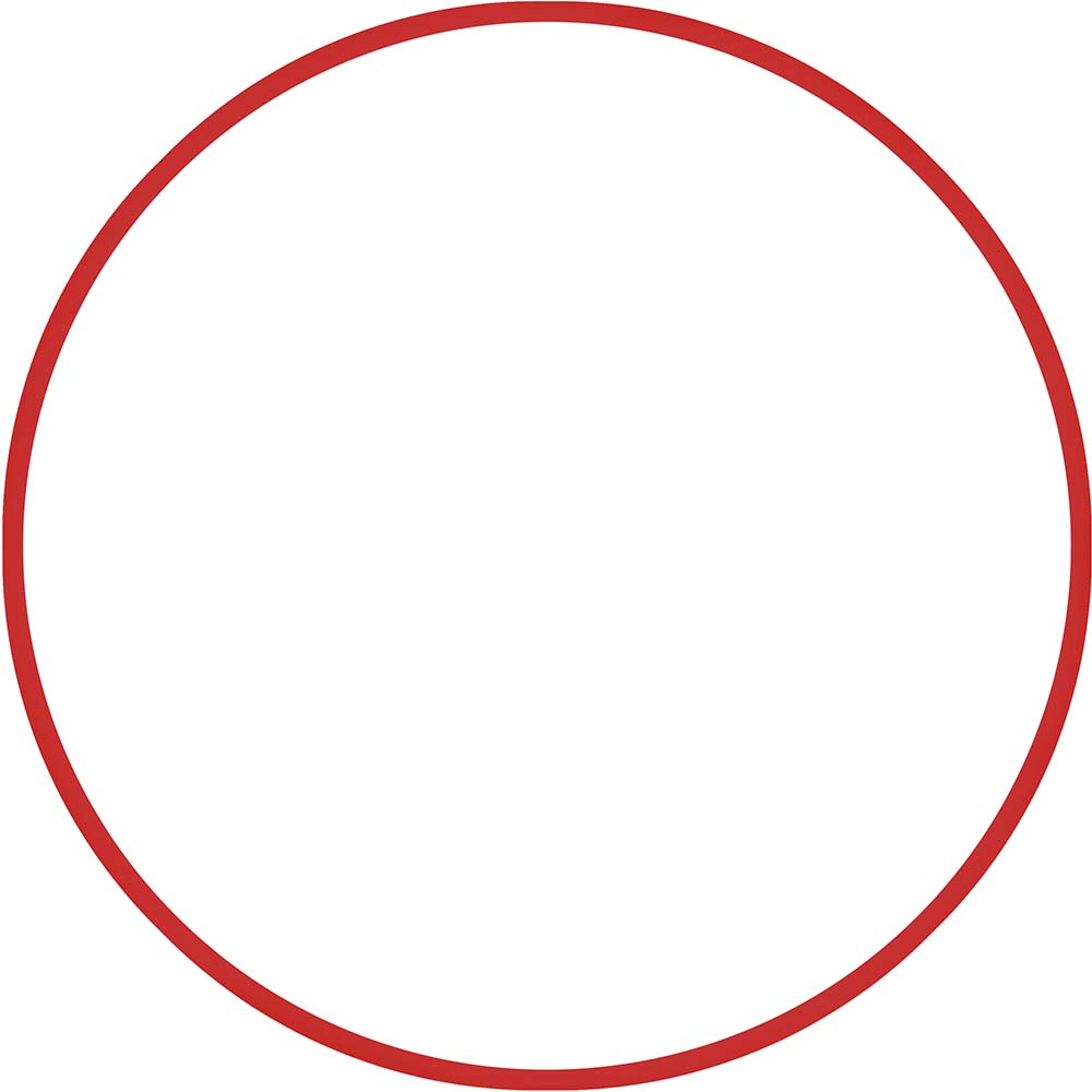 Χούλα-Χουπ 60cm - Φ18mm - 155gr, Κόκκινο Χούλα-Χουπ 60cm - Φ18mm - 155gr, Κόκκινο
