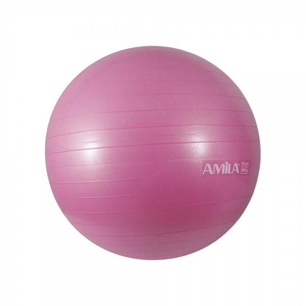 Μπάλα Γυμναστικής AMILA GYMBALL 65cm Μαύρη Bulk