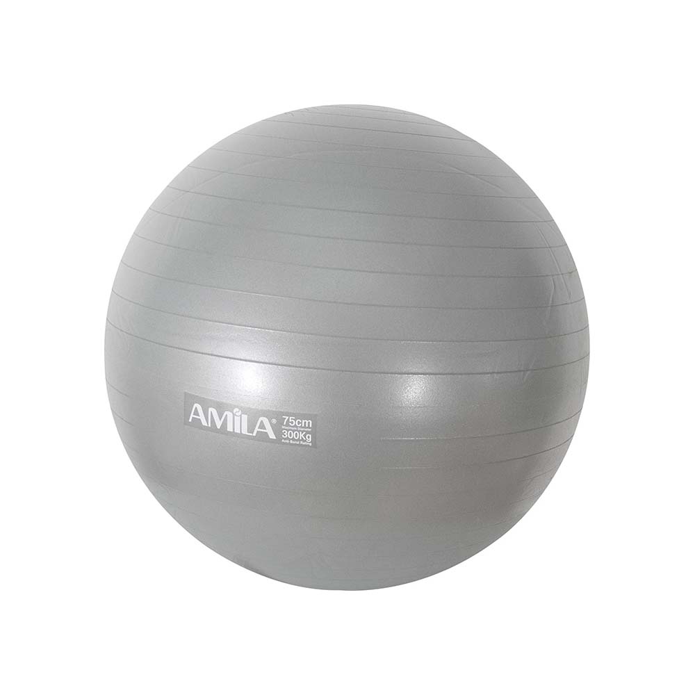 Μπάλα Γυμναστικής AMILA GYMBALL 75cm Γκρι Bulk