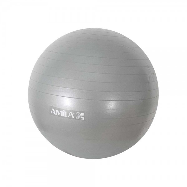 Μπάλα Γυμναστικής AMILA GYMBALL 75cm Γκρι Bulk