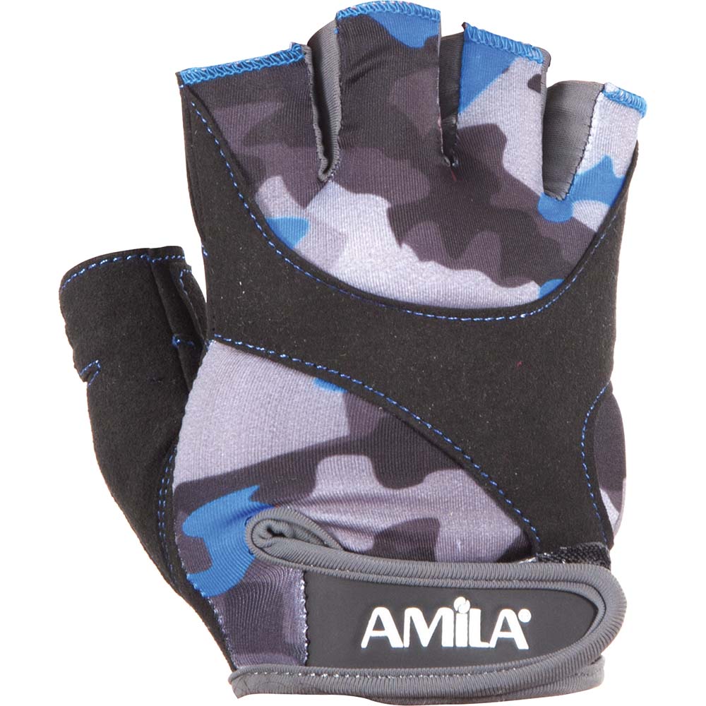 Γάντια Άρσης Βαρών AMILA Amara Lycra CamoBlue S