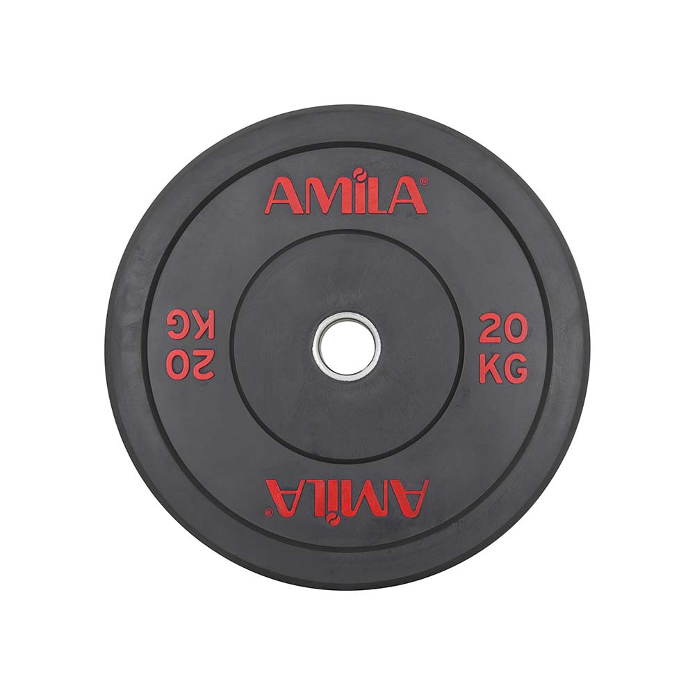 Δίσκος AMILA Black R Bumper 50mm 20Kg