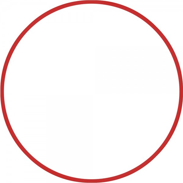 Χούλα-Χουπ HQ 60cm - Φ19mm - 230gr, Κόκκινο