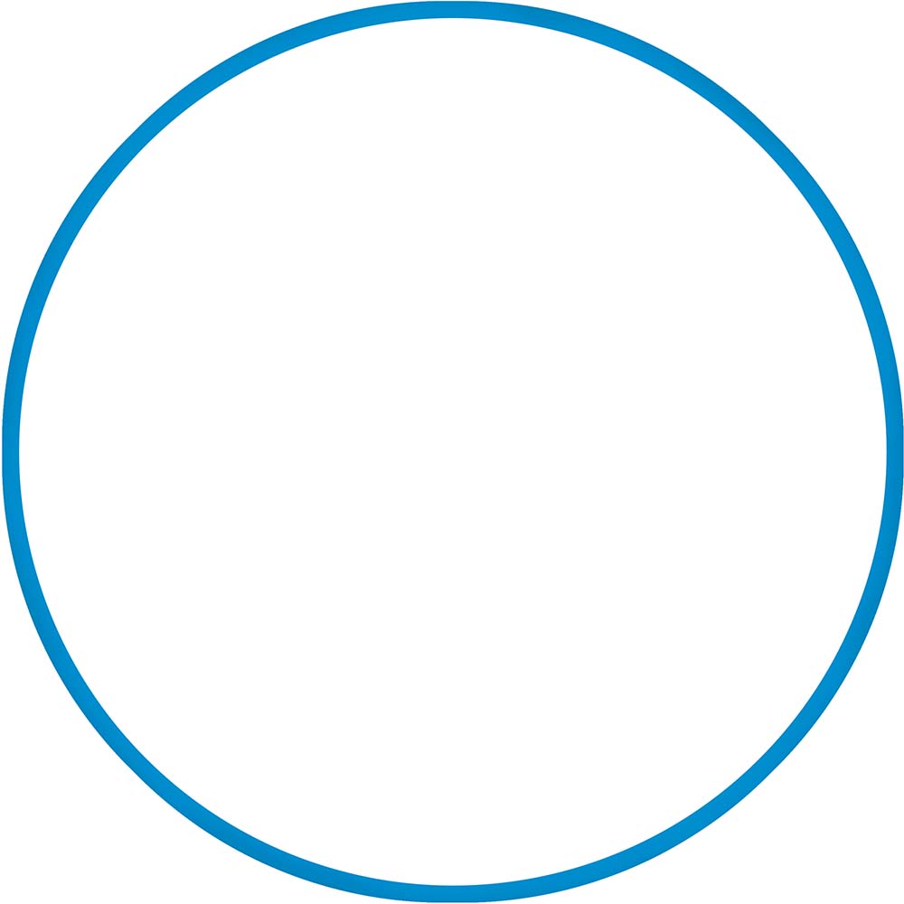 Χούλα-Χουπ HQ 60cm - Φ19mm - 230gr, Μπλε Χούλα-Χουπ HQ 60cm - Φ19mm - 230gr, Μπλε