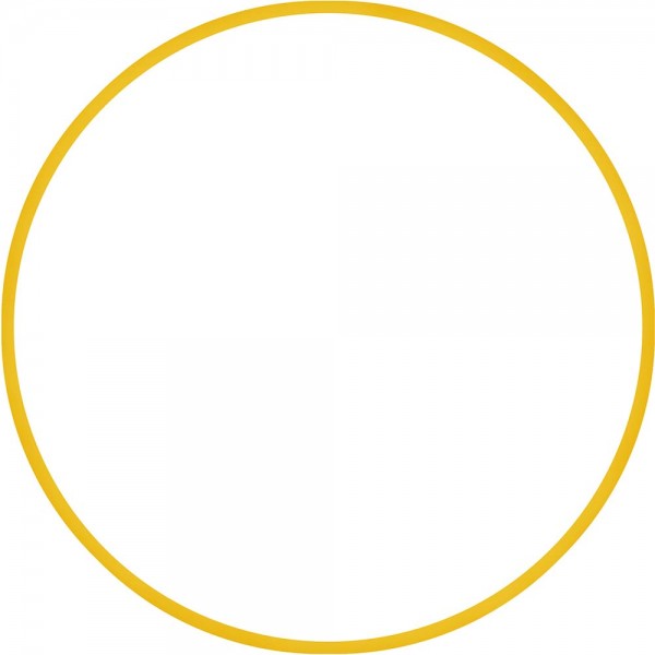 Χούλα-Χουπ HQ 70cm - Φ19mm - 280gr, Κίτρινο