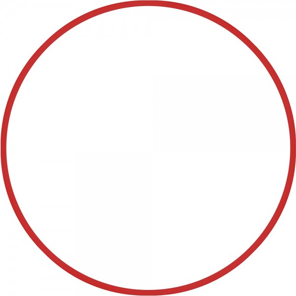 Χούλα Χουπ HQ 80cm - Φ19mm - 330gr, Κόκκινο