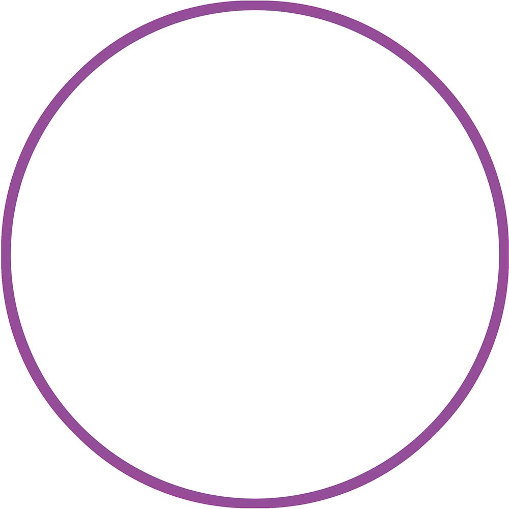 Χούλα Χουπ HQ 80cm - Φ19mm - 330gr, Μωβ Χούλα Χουπ HQ 80cm - Φ19mm - 330gr, Μωβ