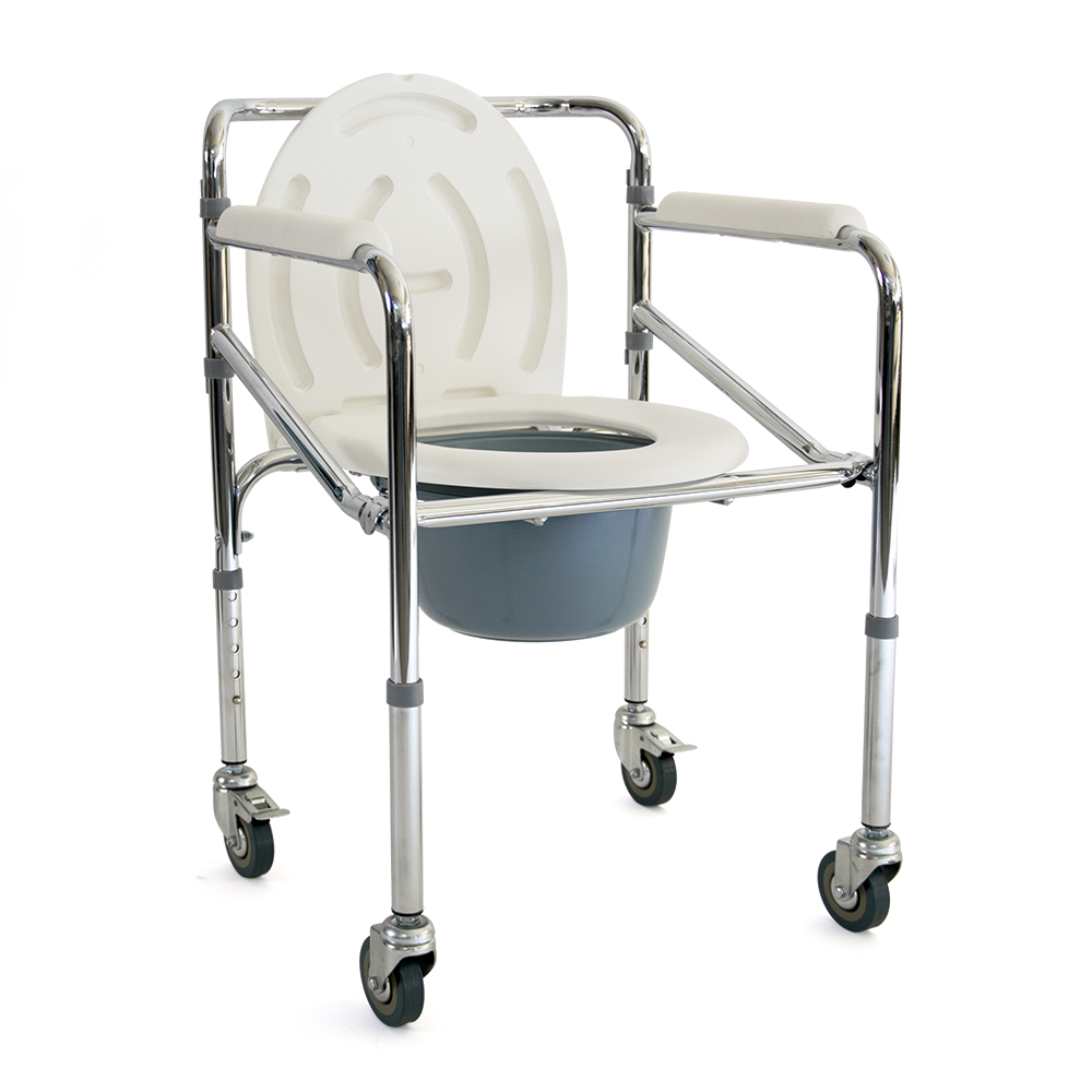 Αναπηρικό Αμαξίδιο - Καρέκλα WC Τροχήλατη Ρυθμιζόμενου Ύψους - 09-2-115 - Vita