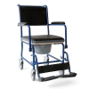 Τροχήλατο Αμαξίδιο Καρέκλα με Δοχείο WC με Κάλυμμα. Πλάτος Καθίσματος 43cm. Μπλε. VITA 09-2-117. 