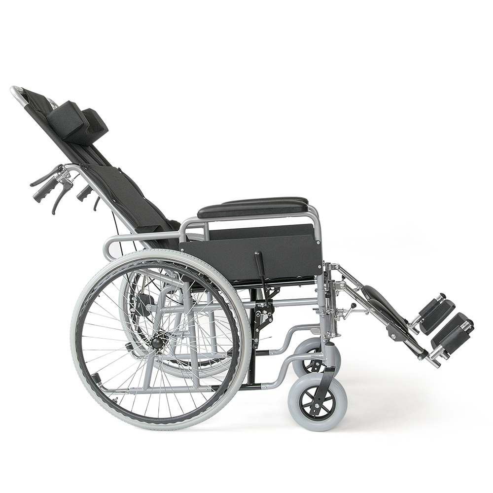 Αναπηρικό Αμαξίδιο Ανακλινόμενης Πλάτης και Υποπόδιων. Φρένα Συνοδού. Πλάτος Καθίσματος 46cm. VITA 09-2-136.  