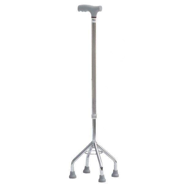 Μπαστούνι Αλουμινίου Τετράποδο Κωνικής Βάσης-Ρυθμιζόμενου Ύψους 77-100cm. 0806529. Μπαστούνι Αλουμινίου Τετράποδο Κωνικής Βάσης-Ρυθμιζόμενου Ύψους 77-100cm. 0806529.