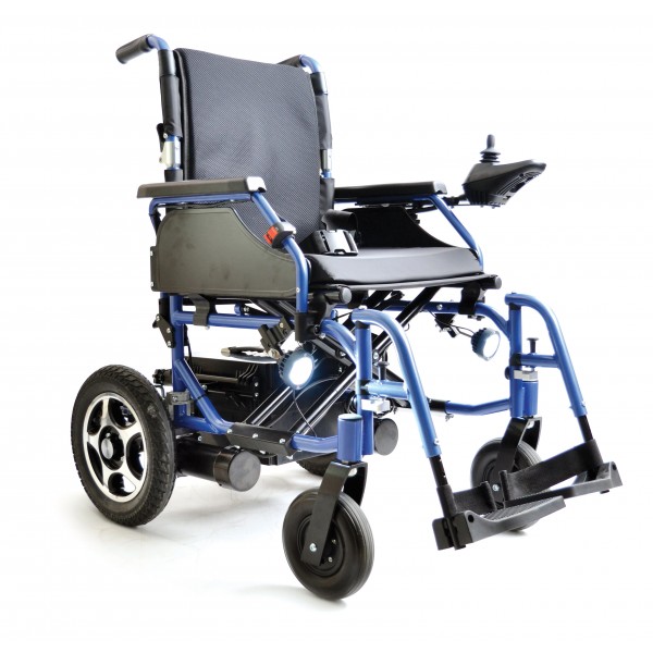 Ηλεκτροκίνητο Αμαξίδιο Αλουμινίου Πτυσσόμενο AC-72B Economy. Πλάτος Καθίσματος 46cm. Μπλε.  Ηλεκτροκίνητο Αμαξίδιο Αλουμινίου Πτυσσόμενο AC-72B Economy. Πλάτος Καθίσματος 46cm. Μπλε.