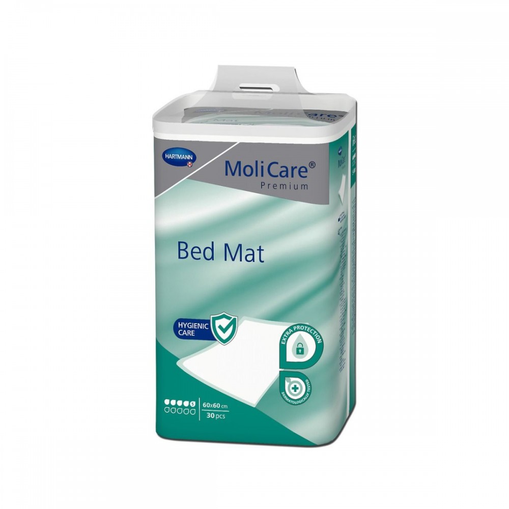 Υποσέντονο Μίας Χρήσης MoliCare Premium Bed Mat 5 Σταγόνων 60x60cm. 30Τεμάχια. 