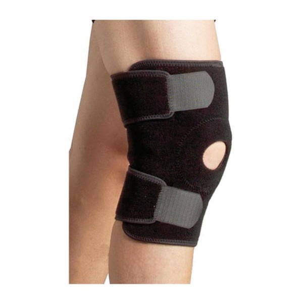 Επιγονατίδα Neoprene Ανοικτή Με Μπανέλες ONE SIZE AC-1054B. Μαύρο.