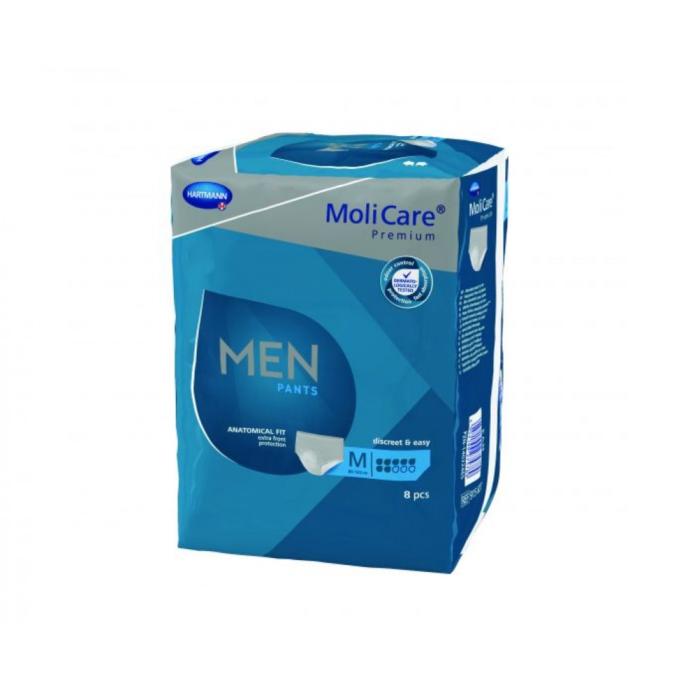Ανδρικό Εσώρουχο Ελαφράς Ακράτειας MoliCare Premium Men Pants 7 Σταγόνων. Μέγεθος Medium. 8 Τεμάχια. 