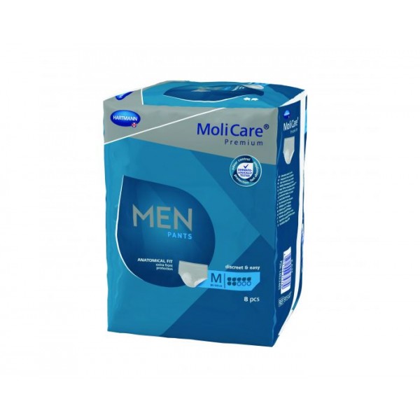 Ανδρικό Εσώρουχο Ελαφράς Ακράτειας MoliCare Premium Men Pants 7 Σταγόνων. Μέγεθος Medium. 8 Τεμάχια. Ανδρικό Εσώρουχο Ελαφράς Ακράτειας MoliCare Premium Men Pants 7 Σταγόνων. Μέγεθος Medium. 8 Τεμάχια.