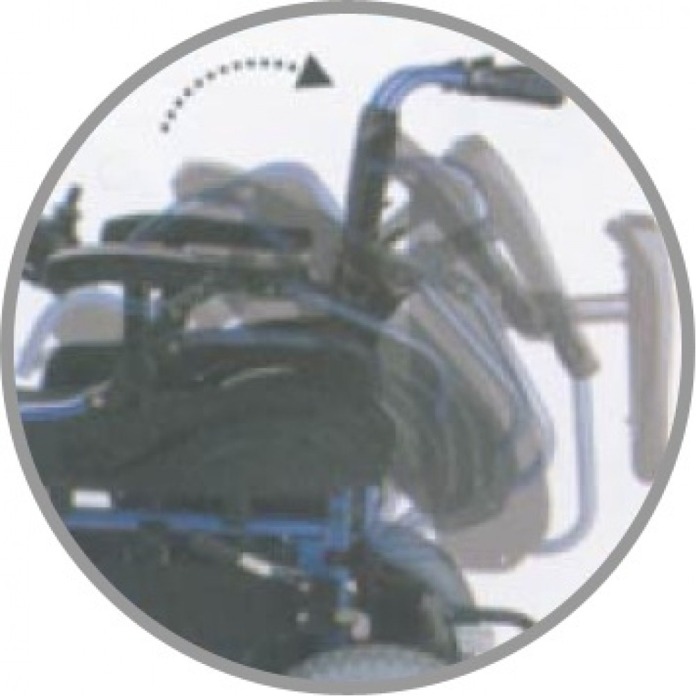 Πτυσσόμενο Ηλεκτροκίνητο Αμαξίδιο ADVAN με Σκελετό Αλουμινίου. Μπλε. Πλάτος Καθίσματος 46cm. 