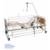 Ηλεκτρικό Νοσοκομειακό Κρεβάτι Νοσηλείας, Πολύσπαστο, Μεταβλητού Ύψους. PRATO 4