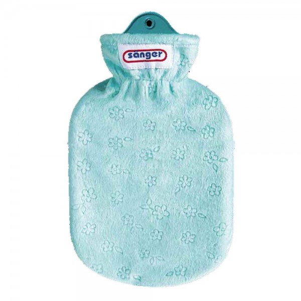 Παιδική Θερμοφόρα Νερού με Κάλυμμα Fleece Λουλουδάκια. Χωρητικότητα 0,8Lit. Sanger.