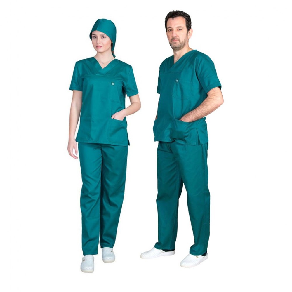 Ιατρική Στολή UNISEX CLASSIC. Σκούρο Πράσινο. Ιατρική Στολή UNISEX CLASSIC. Σκούρο Πράσινο.