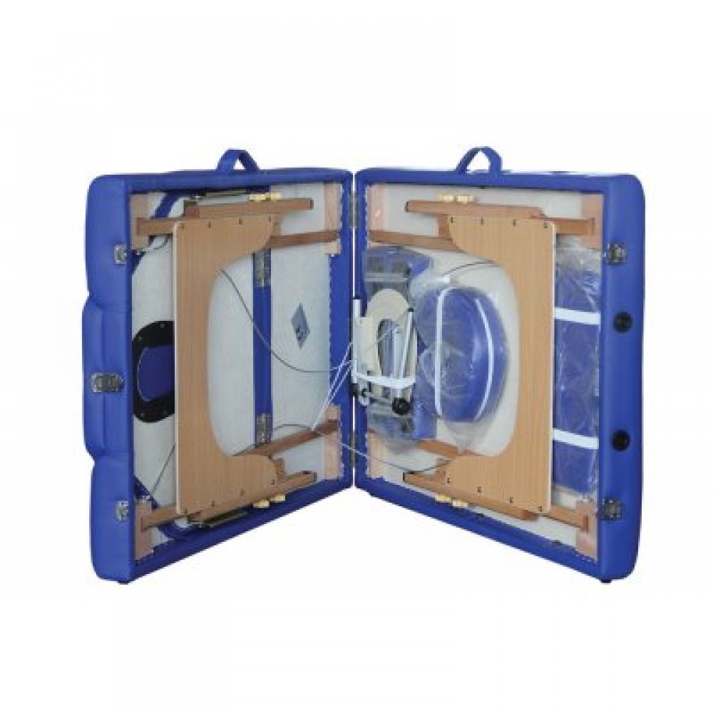 Ξύλινη Πτυσσόμενη Κλίνη Φυσικοθεραπείας 3 Τμημάτων. 197x71cm. Μπλε. AC-3410 BL. Ξύλινη Πτυσσόμενη Κλίνη Φυσικοθεραπείας 3 Τμημάτων. 197x71cm. Μπλε. AC-3410 BL.