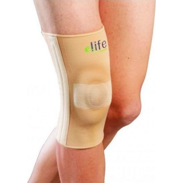 Ελαστική Κλειστή Επιγονατίδα με Επίθεμα Σιλικόνης και Εύκαμπτες Πλάγιες Μπανέλες OIK/GENUWELL. Μήκος 27cm. Ortholand.  Ελαστική Κλειστή Επιγονατίδα με Επίθεμα Σιλικόνης και Εύκαμπτες Πλάγιες Μπανέλες OIK/GENUWELL. Μήκος 27cm. Ortholand.