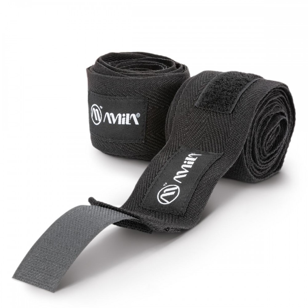 Μπαντάζ Πυγμαχίας AMILA HandWrap 3m Μαύρο Μπαντάζ Πυγμαχίας AMILA HandWrap 3m Μαύρο