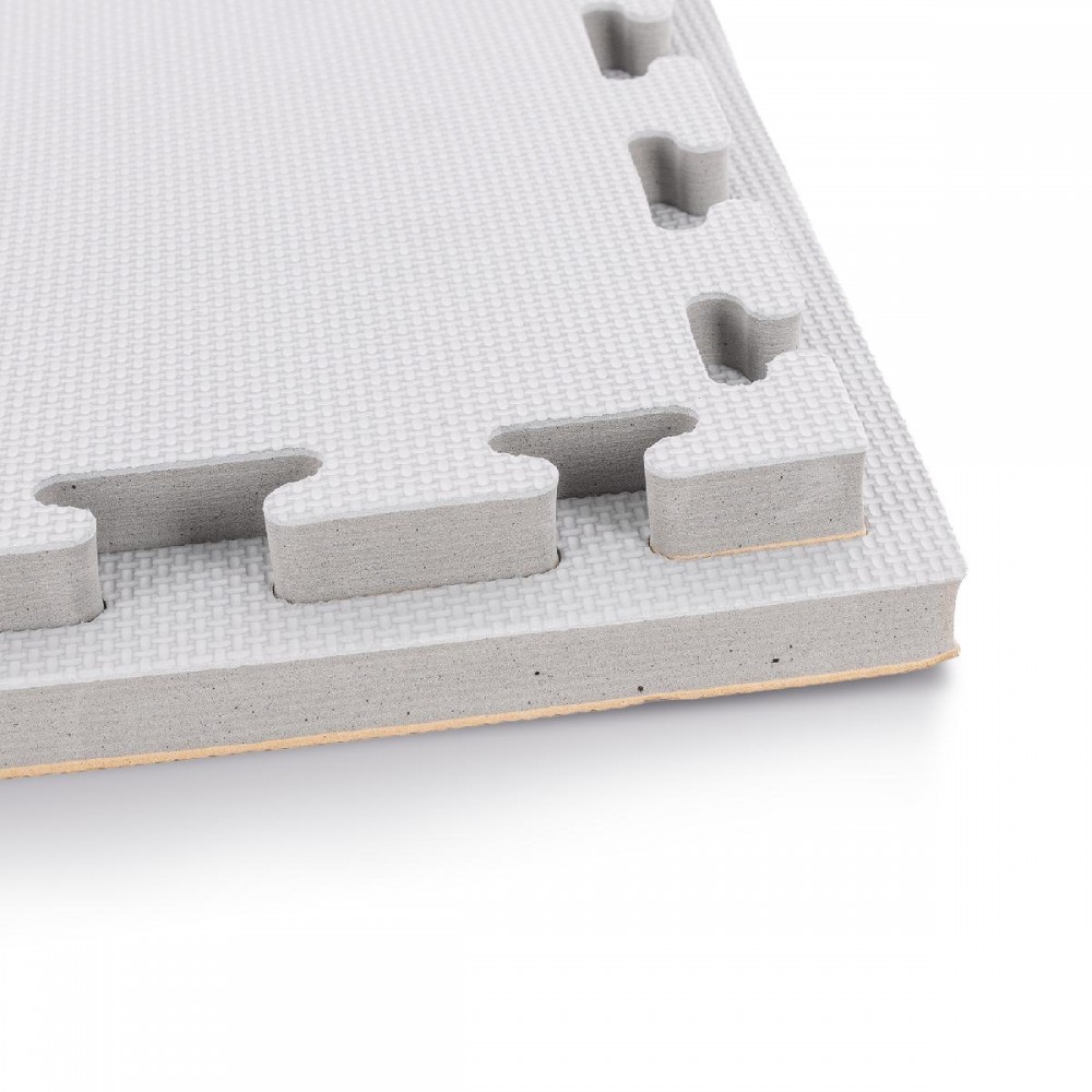 Δάπεδο Προστασίας Puzzle EVA 100x100x2 cm – Ξύλο / Γκρι