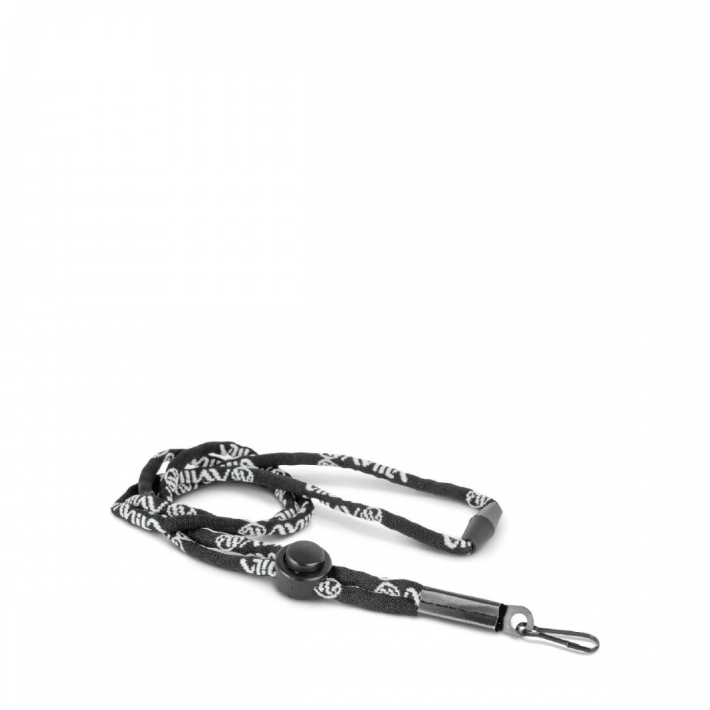 Κορδόνι Ασφαλείας Σφυρίχτρας Whistle Lanyard - Μαύρο