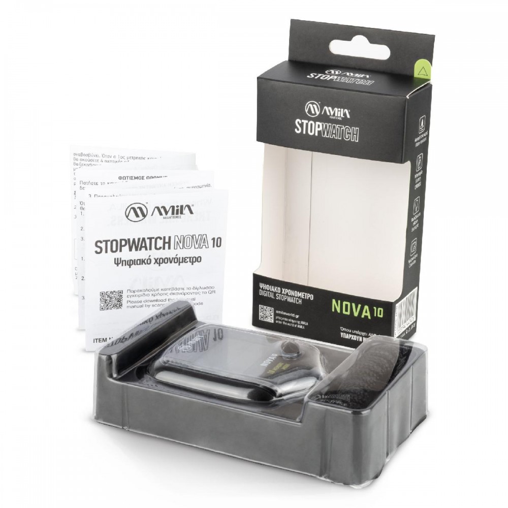 Χρονόμετρο Ψηφιακό Nova 10 - Μαύρο