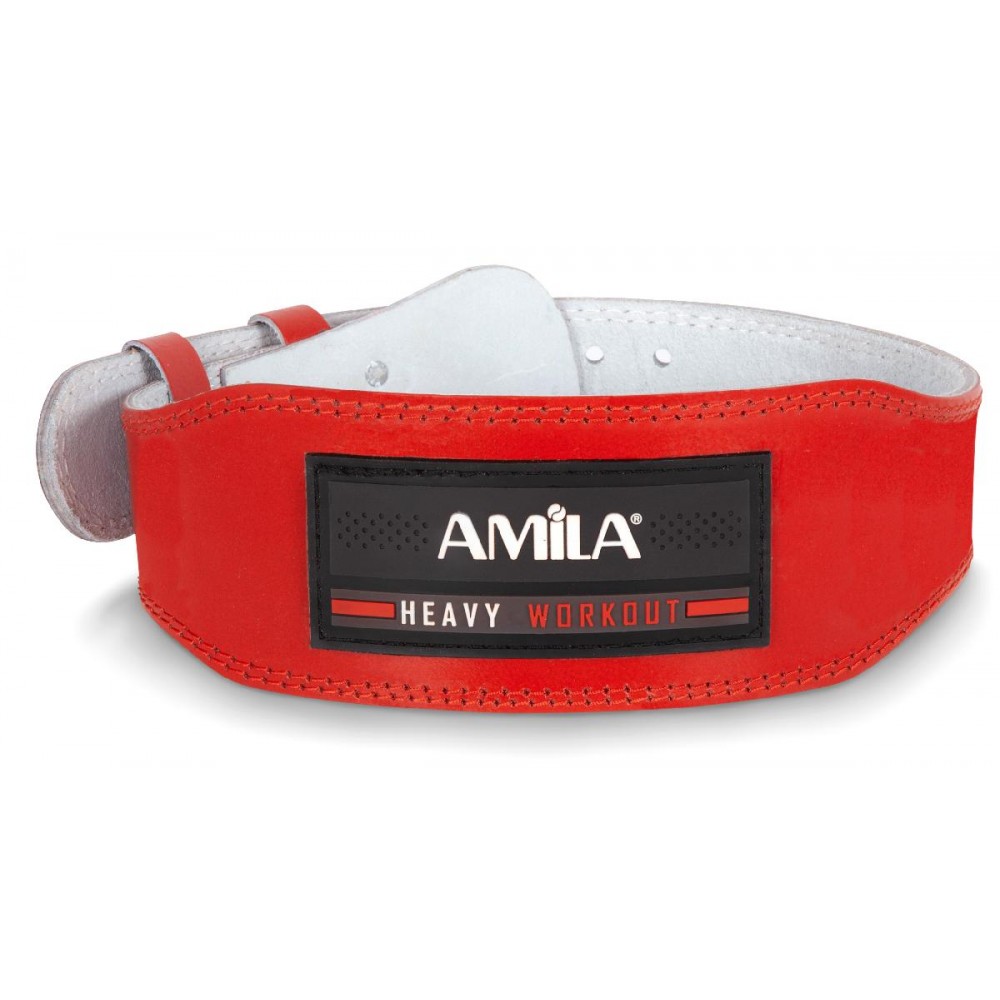 Ζώνη Άρσης Βαρών AMILA Δερμάτινη Κόκκινη Γ΄ Quality L Ζώνη Άρσης Βαρών AMILA Δερμάτινη Κόκκινη Γ΄ Quality L