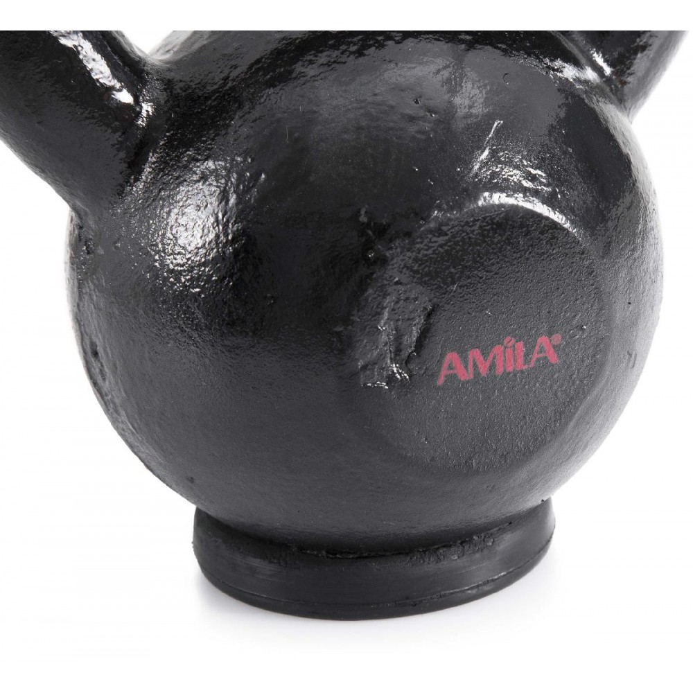 AMILA Kettlebell Cast Iron Rubber Base 10Kg