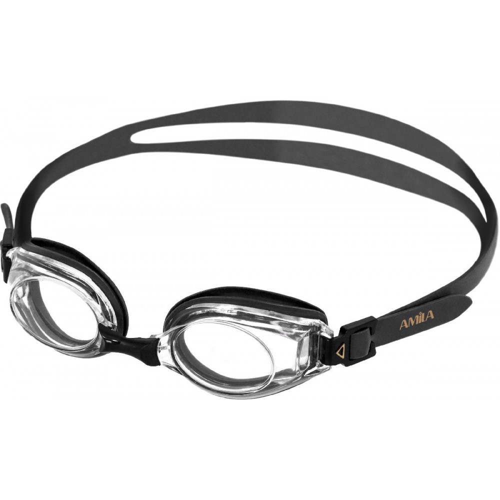 Γυαλια Κολύμβησης AMILA Μαύρα με Μυωπία 2 Βαθμών Γυαλια Κολύμβησης AMILA Μαύρα με Μυωπία 2 Βαθμών