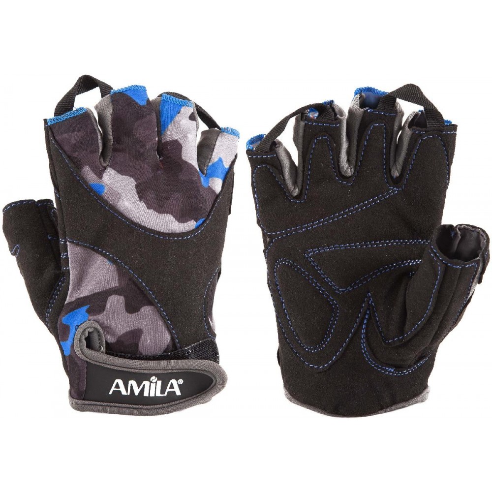 Γάντια Άρσης Βαρών AMILA Amara Lycra CamoBlue M