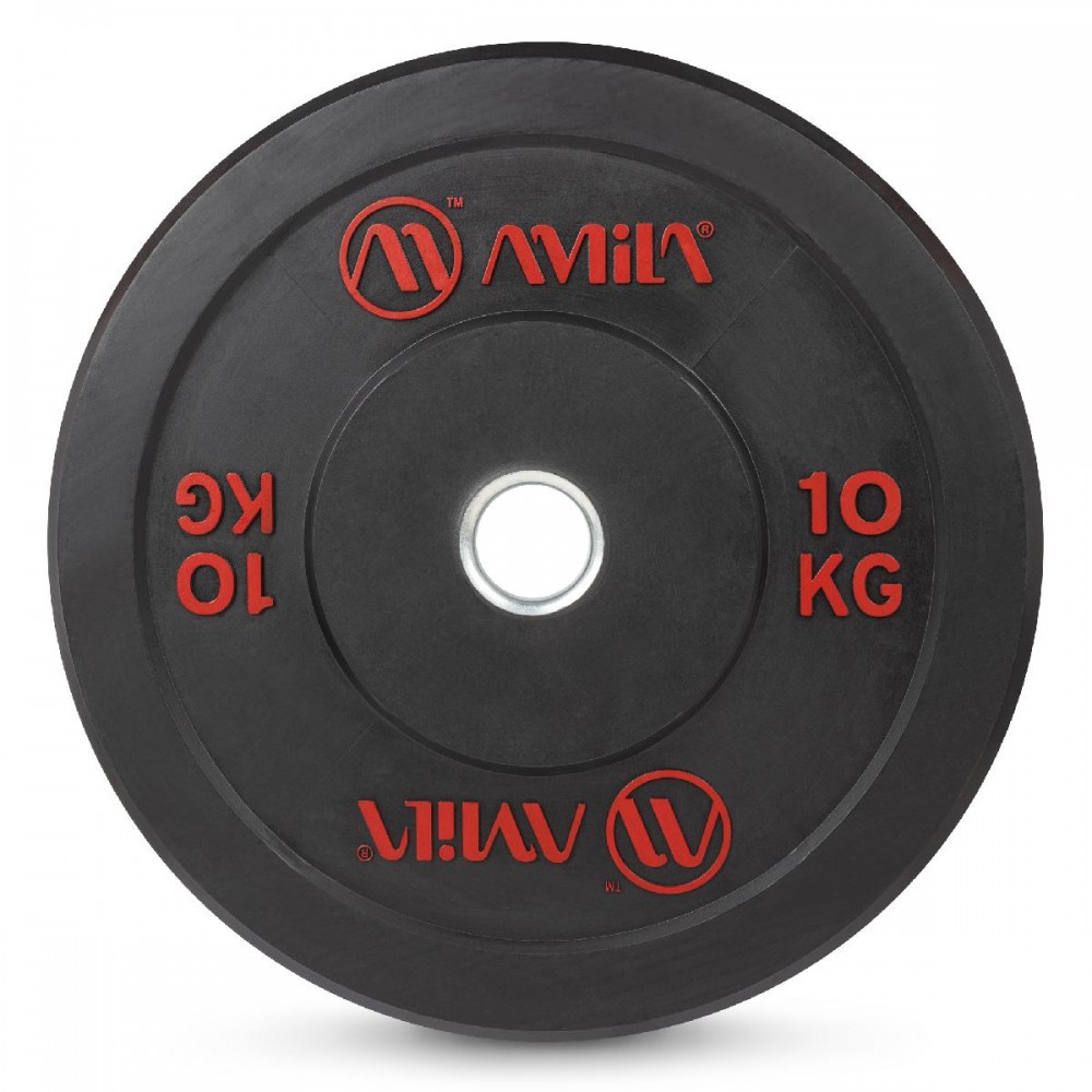 Δίσκος AMILA Black R Bumper Slim 50mm 10Kg Δίσκος AMILA Black R Bumper Slim 50mm 10Kg